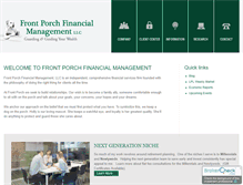 Tablet Screenshot of frontporchfinancial.com